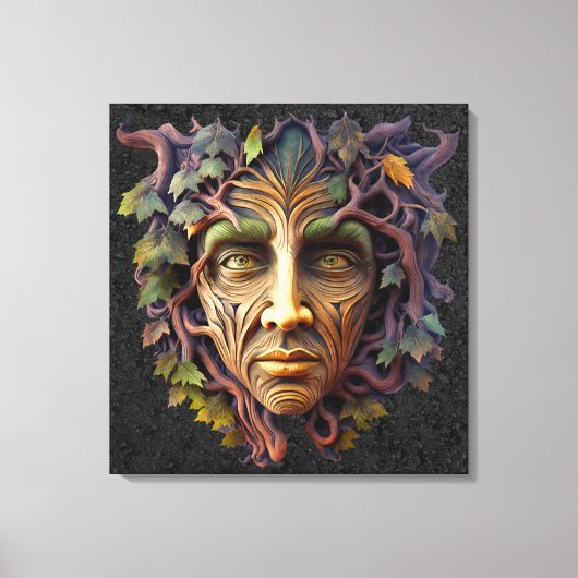 Bos Snijwerk Canvas Kunst (Voorkant)