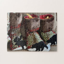 Bos-sokken verrassingspuzzel, 28 cm x 35,5 cm legpuzzel