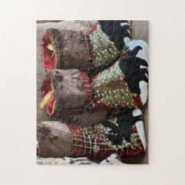 Bos-sokken verrassingspuzzel, 28 cm x 35,5 cm legpuzzel