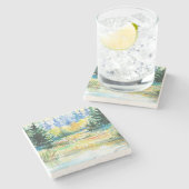 Bos Stenen Onderzetter (Zijkant)