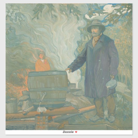 Bos Stille Maanhandlers Witte Bliksem Sterkedrank Sticker (Vel)