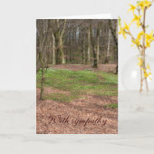 Bos-sympathie Kaart (Gele Bloem)