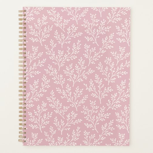 Bos Takjes Neutraal - Gedempte Roze Planner (Voorkant)