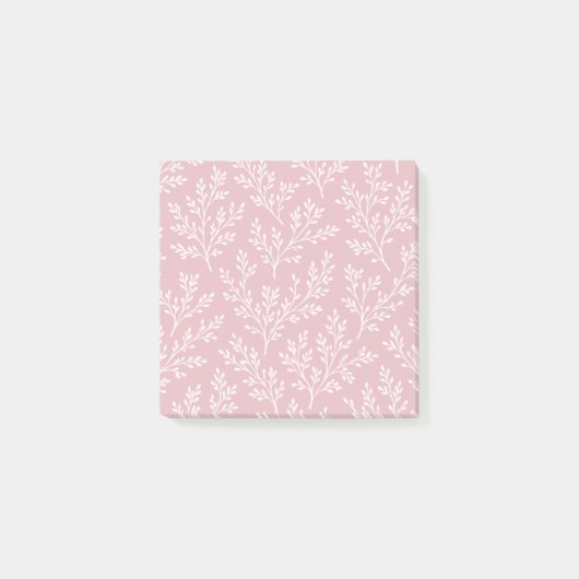 Bos Takjes Neutraal - Gedempte Roze Post-it® Notes (Voorkant)
