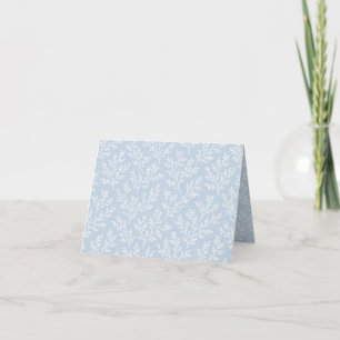 Bos Takjes Neutraal - Stofblauw Bedankkaart