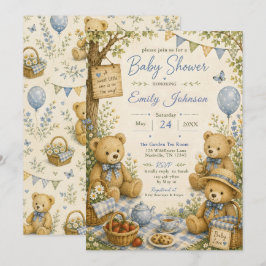 Bos Teddybeer Babyborrel Kaart