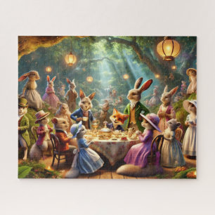 Bos Thee Feestje Whimsical Bosdieren Legpuzzel