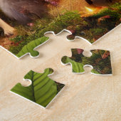Bos Thee Feestje Whimsical Bosdieren Legpuzzel (Zijkant)
