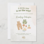 Bos Thema Baby Shower Kaart (Voorkant)