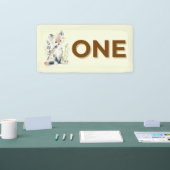Bos-thema Eerste Verjaardag Stoel Banner (Beurs)
