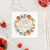 Bos Thema: In het Wilde Baby shower servetten (Insitu)