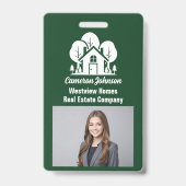 Bos Thuis Makelaarskantoor Aangepaste Makelaar Badge (Voorzijde)