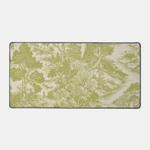 Bos toile bosdieren vintage botanisch bureaumat