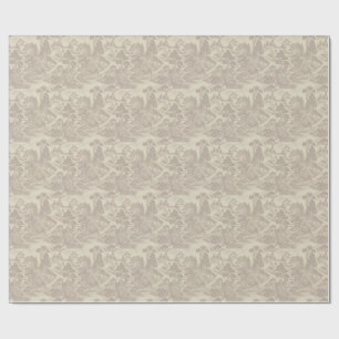 Bos toile bosdieren vintage botanisch cadeaupapier