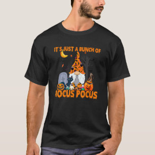Bos Toverij Pompoen Kabouter Vleermuizen Enge Kat T-shirt