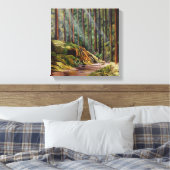 Bos Trail Avontuur Canvas Afdruk (Insitu (Slaapkamer))