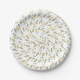 Bos Tropische Botanische Baby Shower Feestje Papieren Bordje