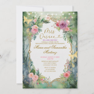 Bos Tweeling Prinses Quinceañera Kaart