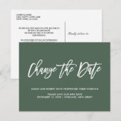 Bos | Uitnodiging uitgesteld Afgelaste bruiloft (Voorkant / Achterkant)