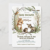 Bos Unisex Baby shower bossen Kaart (Voorkant)