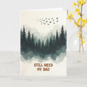 Bos Vaderdag Wenskaart Kaart (Gele Bloem)