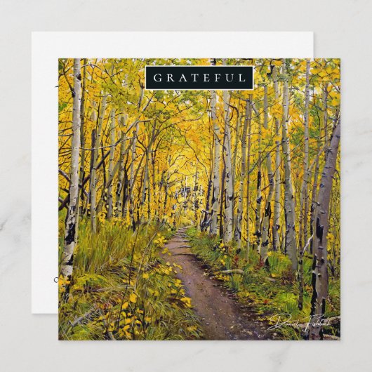 Bos van Aspen Trees Feestdagenkaart (Voorkant / Achterkant)