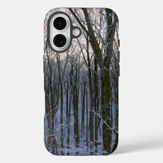 Bos van Besneeuwde Bomen Case-Mate iPhone Case (Achterkant)
