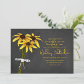 bos van Black Eyed Susan wildbloemen karton Kaart (Staand voorkant)