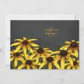 bos van Black Eyed Susan wildbloemen karton Kaart (Achterkant)