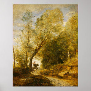 Bos van Coubron - Jean-Baptiste - Corot Fine Art Poster