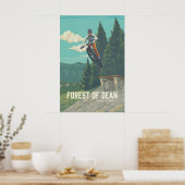 Bos van Dean Mountainbike Reisposter Poster (Keuken)