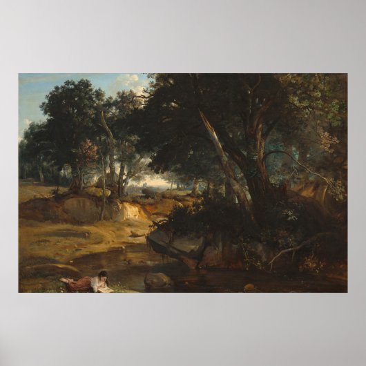 Bos van Fontainebleau Poster (Voorkant)