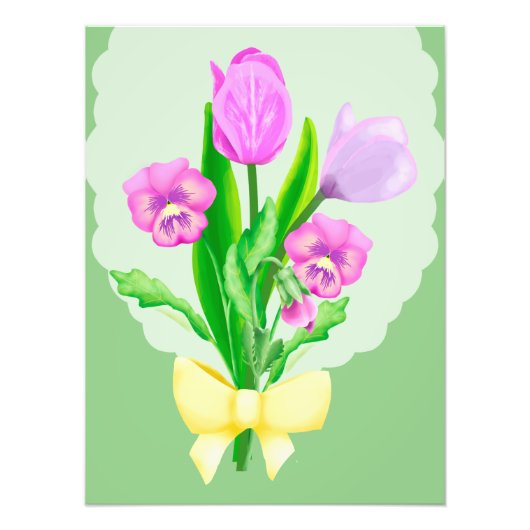 Bos van Lente Bloemen 2 Foto Afdruk (Voorkant)