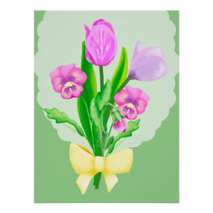 Bos van Lente Bloemen 2 Perfect Poster
