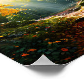 Bos van licht poster (Hoek)