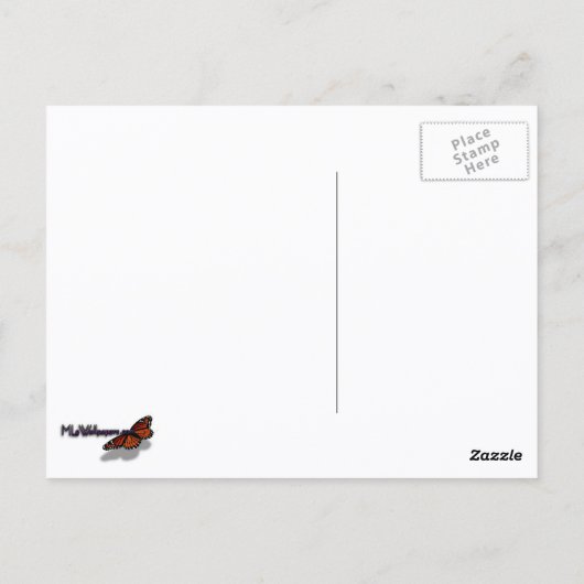 Bos van Snowy Trees Briefkaart (Achterkant)