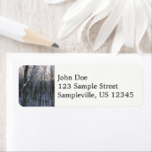 Bos van Snowy Trees Etiket (Insitu)