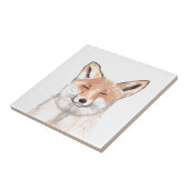 bos van wilde dieren in de Cute Fox Tegeltje (Zijkant)