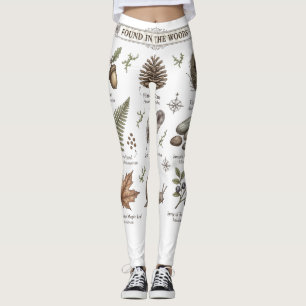 Bos Verzamelthee Feestje Bosdieren Vintage Leggings