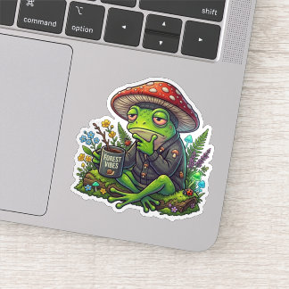 "Bos Vibe Kikker Sticker" Sticker
