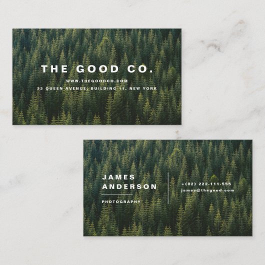 Bos Visitekaartje (Voorkant / Achterkant)