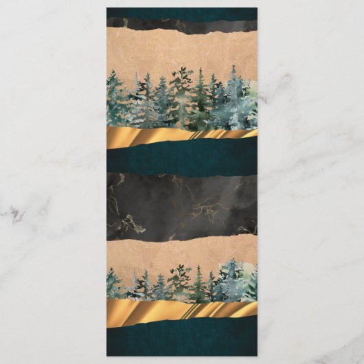 Bos Vlak Menu (Achterkant)