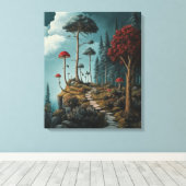 bos vol eigenzinnigheden canvas afdruk (Insitu (Houten vloer))