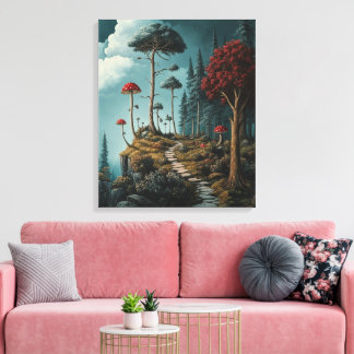 bos vol eigenzinnigheden canvas afdruk
