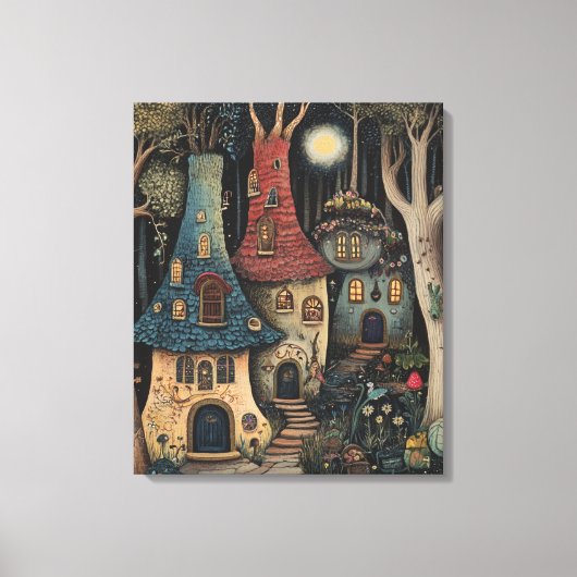 bos vol eigenzinnigheden canvas afdruk (Voorkant)