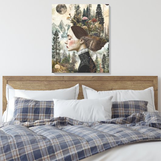 bos vol eigenzinnigheden canvas afdruk (Insitu (Slaapkamer))