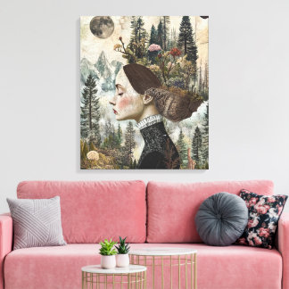 bos vol eigenzinnigheden canvas afdruk