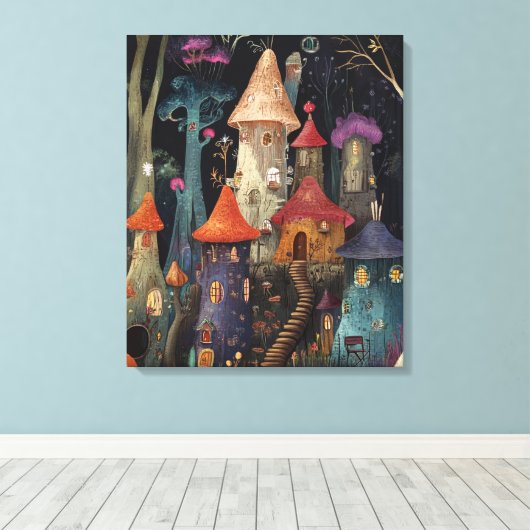 bos vol eigenzinnigheden canvas afdruk (Insitu (Houten vloer))