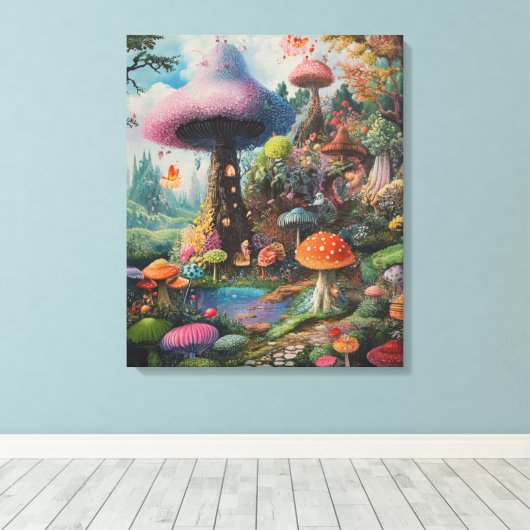 bos vol eigenzinnigheden canvas afdruk (Insitu (Houten vloer))