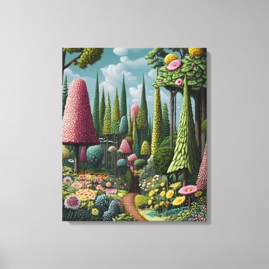 bos vol eigenzinnigheden canvas afdruk (Voorkant)